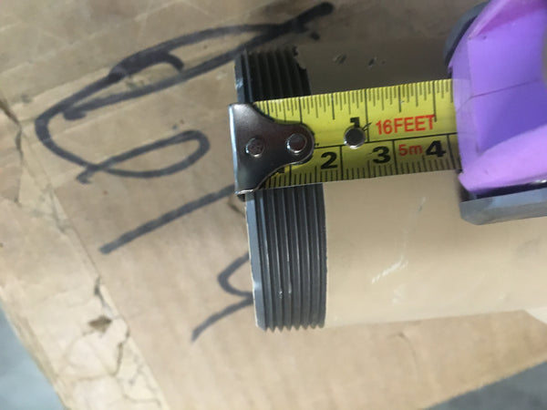 NOS Steel Threaded Male Coupling 2 1/2" X 3"