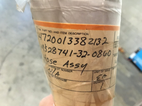 AMG Air Pro Nonmetallic Hose Assembly, P/N MS28741-32-0860, NSN: 4720-01-338-2132