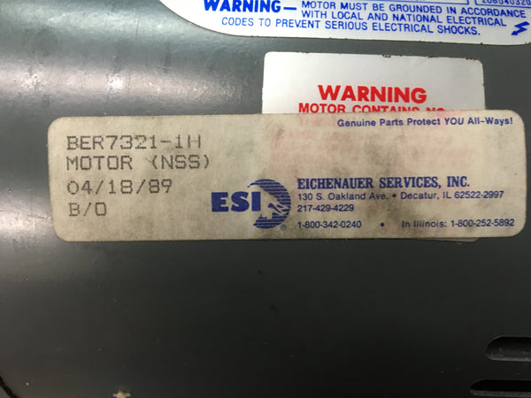 Doerr Alternating Current Motor NSN:6105-01-178-4709 P/N:73211H  Model:A91010200