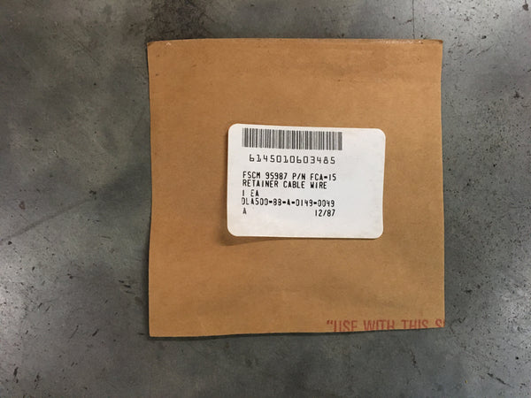 (6) Cable Wire Retainer W/Adhesive Back NSN:6145-01-060-3485 Model:FCA-15