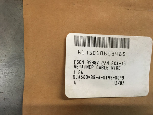 (6) Cable Wire Retainer W/Adhesive Back NSN:6145-01-060-3485 Model:FCA-15