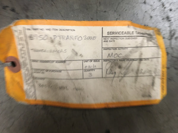 Military Spec 120/240V,20AMP CPCV Power Transformer NSN:59500PTRANF0200 P/N:P11F