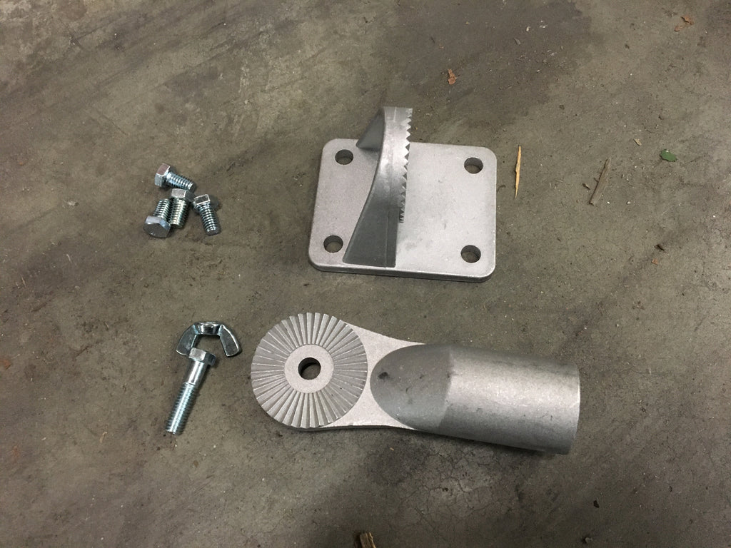 Kraft Tool CC800, Concrete Bull Float Bracket 4-Bolt Accepts Threaded Handles
