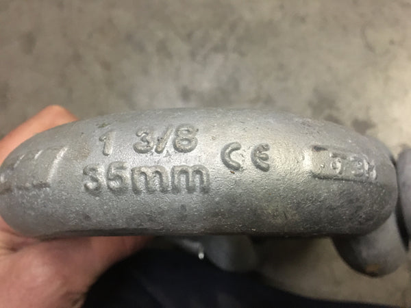 CM Galvanized 13.5 Ton 1 3/8" Hoisting Rigging Clevis Anchor Shackle, Military