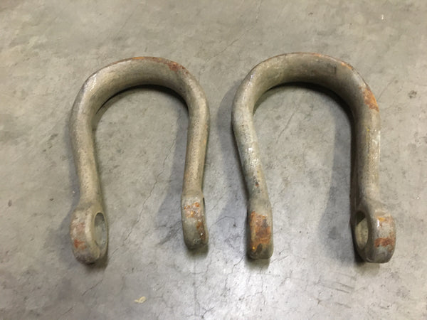 Military Surplus Clevis, No Pin, 25,000LB, Cargo Harness, Sling Shackle