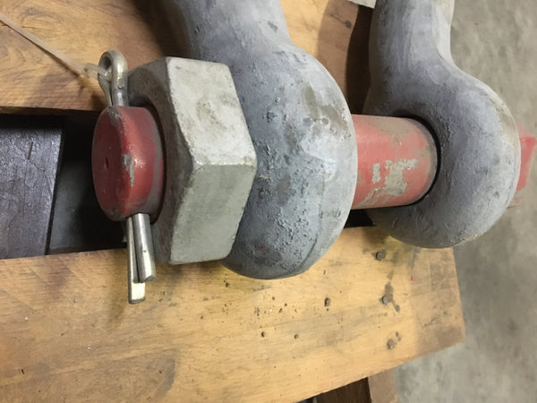 Crosby Anchor Shackle, Bolt Type, 2-1/2", 85 Ton, WLL85T
