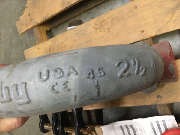 Crosby Anchor Shackle, Bolt Type, 2-1/2", 85 Ton, WLL85T