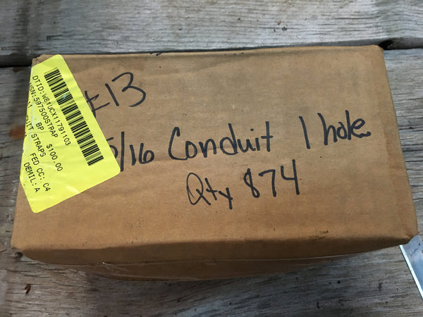 LOT OF 50,EMT JIFFY 312, 5/16" RIGID CONDUIT STRAP