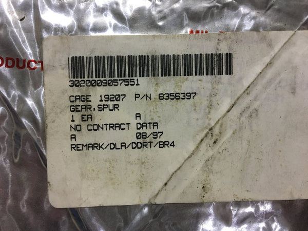 NOS Military Spec Spur Gear NSN:3020-00-905-7551 Model:8356397