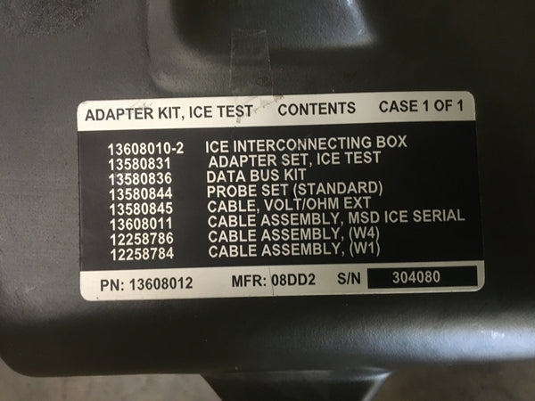 Adapter Kit, ICE Test Dearborn Protocol, Data Bus Kit, Probe Set NOS LMTV FMTV Interconnecting Box NSN:6625-01-554-5900 P/N:13608010-2