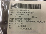 Alliance Laundry Systems Genuine Parts, Sensitive Switch NSN: 5930-01-533-9601 P/N: 9001371