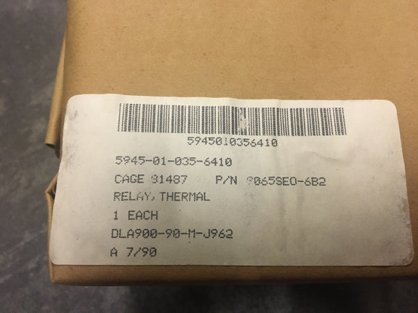 NEW!!! Square D 9065 SE0-6 Thermal Overload Relay 600 Volt 26 Amp
