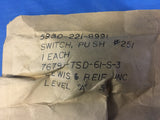 NOS Edwards Signaling and Security Push Switch NSN:5930-00-221-8991 Model: 255