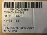 (2) 8" Heavy Duty Tee T Hinges Zinc-Plated for Fence Gate Barn Shed Door NSN:5340-00-240-2591 Model:A82221