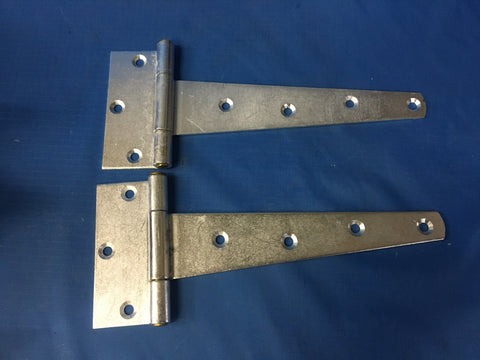 (2) 8" Heavy Duty Tee T Hinges Zinc-Plated for Fence Gate Barn Shed Door NSN:5340-00-240-2591 Model:A82221
