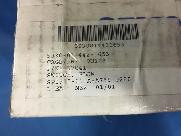 Gems Sensors 57041 Bronze Flow Switch, 2", 10VA 110-240VAC, 39GPM NSN:5930-01-442-1653