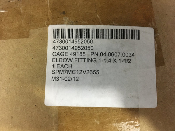 Parker Hannifin Elbow Fitting 1-14 X 1-1/2 NSN:4730-01-495-2050 Model:04.0607.0024
