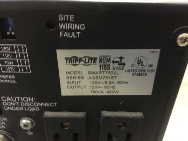 Tripp-Lite Smart750XL 750VA 450W Uninterruptible Power Supply