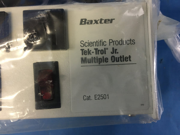 Baxter Scientific E2501 Hospital Grade 6 Plug Outlet Box 15AMP 110/220V